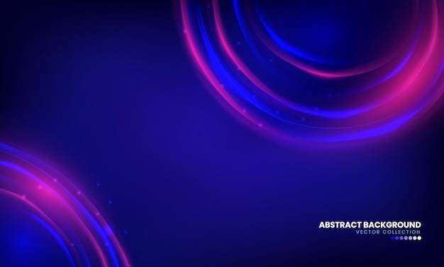 Light ring abstract glowing background vector