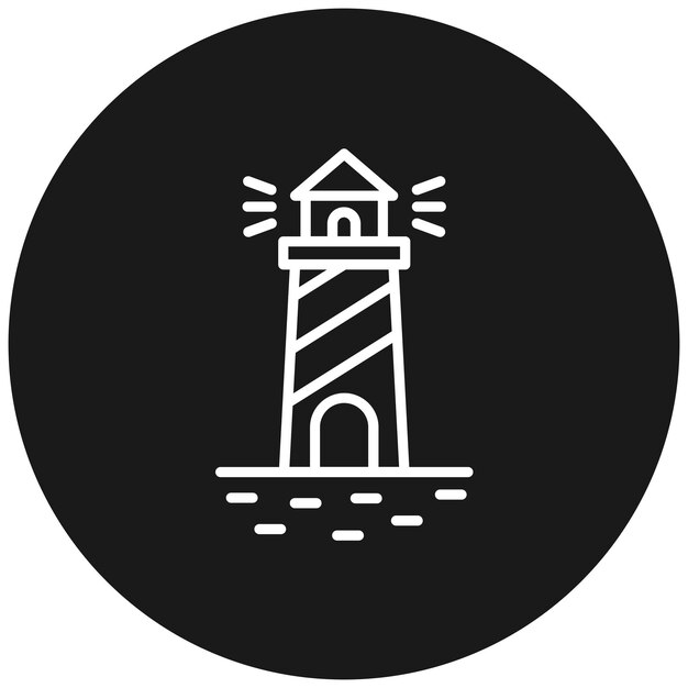 Lighthouse vector icon Can be used for Map and Navigation iconset