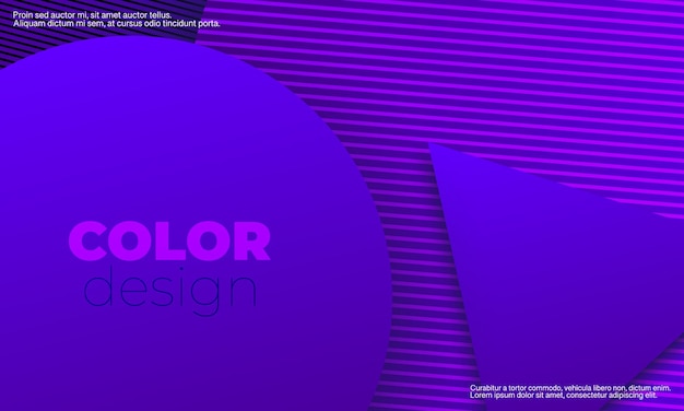 Lilla Baggrund. Abstrakt cover design. Geometrisk baggrund. Kreativt lilla tapet. Geometriske former. Trendy Gradient Plakat.
