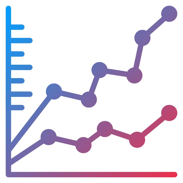 Line Chart icon vector image Can be used for Business Performance