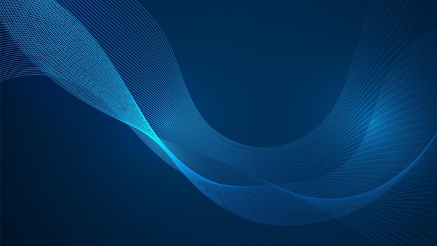 line geometric abstract Curves twisted into waves