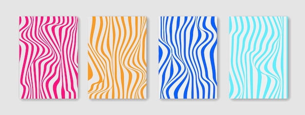 Line wave and cover design background