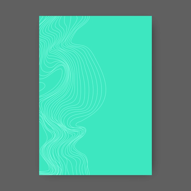 linear abstraction background of smooth wavy lines curved lines create the effect of chaos or terrain