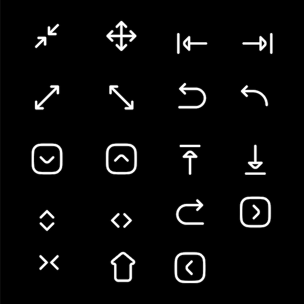 Linear Arrows icons