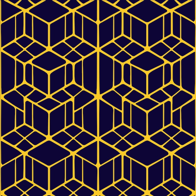 Linear Elegant Geometric Minimalist Art Deco Seamless Pattern