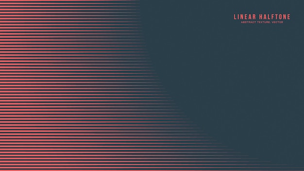 Linear Half Tone Graphic Pattern Vector Smooth Border Red Black Abstraction