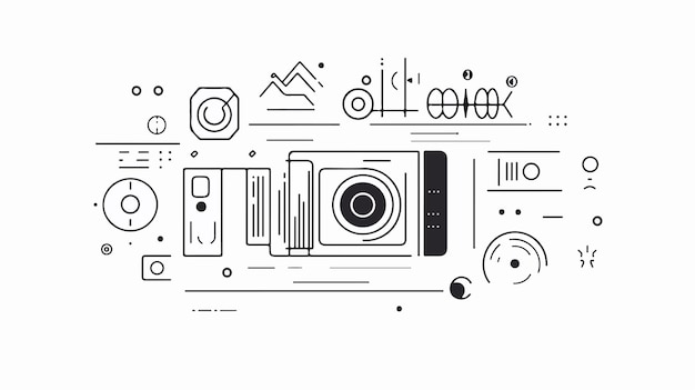Linear Video Camera Movie Button User Interface for Media Playback Control