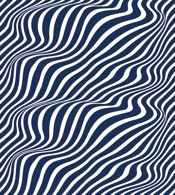 Linede sømløse minimalistisk mønster med optisk illusion, op art vektor minimal linjer baggrund, stribet flise minimal tapet eller webstedsbaggrund.