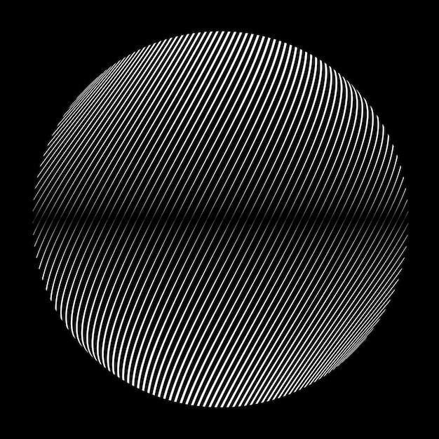Lines constructed sphere .Vector  .Technology sphere Logo .