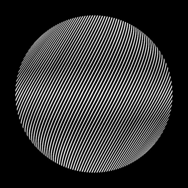 Lines constructed sphere .Vector  .Technology sphere Logo .