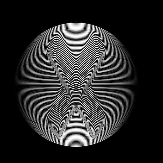 lines constructed sphere .vector  .technology sphere logo .