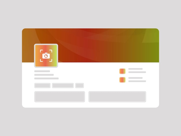 linkedin profile page banner mockup featuring a sleek abstract gradient background design