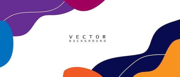 Liquid abstract background Blue fluid vector banner template for social media web sites