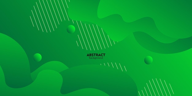 liquid abstract background modern green gradient colors and fluid shapes composition eps 10