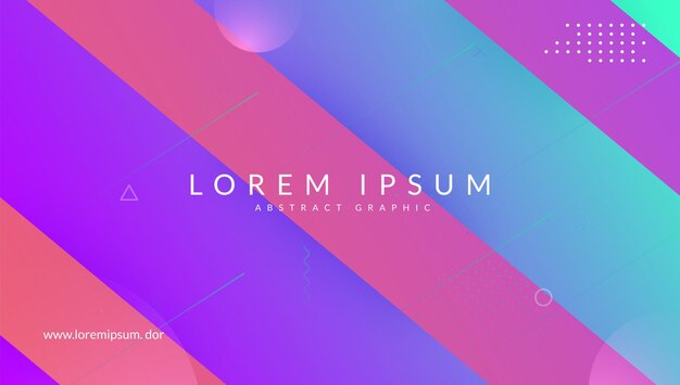 Liquid Banner Neon Layout 3d Abstract Cover Pink Bright Flyer