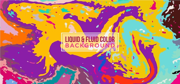 Liquid color and fluid shapes Background