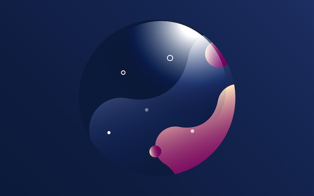 Liquid color Banner covers Fluid shapes composition Futuristic design posters vector Illustration
