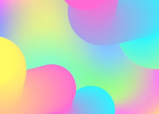 Liquid elements background with dynamic shapes and fluid