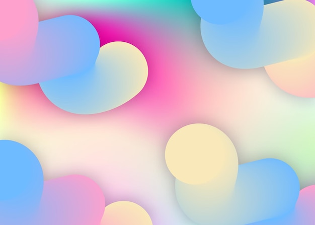 Liquid fluid background with dynamic elements and shapes