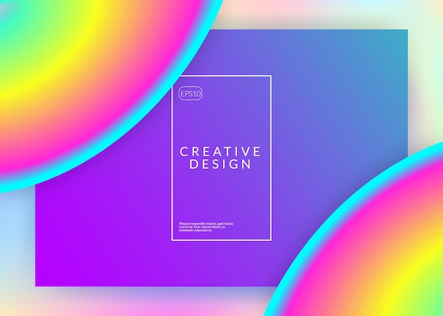 Liquid fluid Holographic 3d backdrop with modern trendy blend Circle interface website layout Vivid gradient mesh Liquid fluid with dynamic elements and shapes Landing page