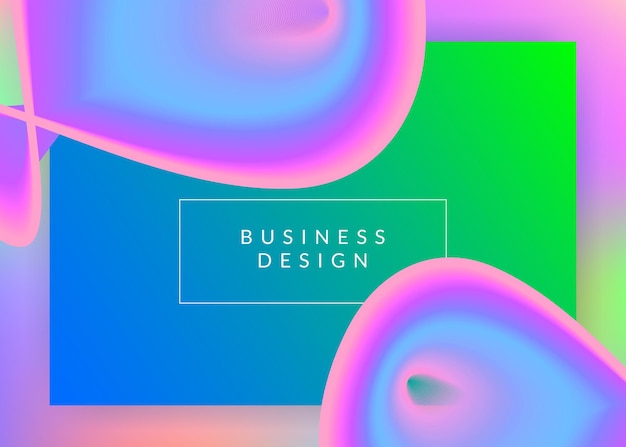 Liquid fluid with dynamic elements and shapes Landing page