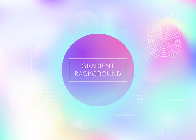 liquid shapes background with dynamic fluid holographic bauhaus