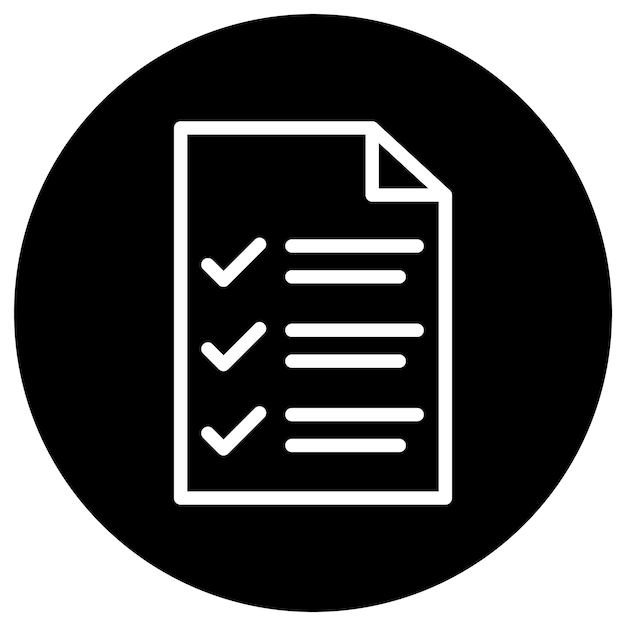 List Vector Icon Design Illustration