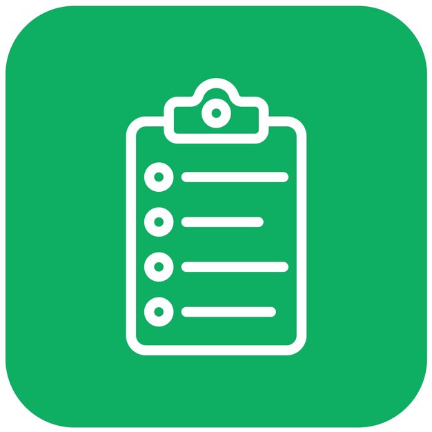 List Vector Icon Design Illustration