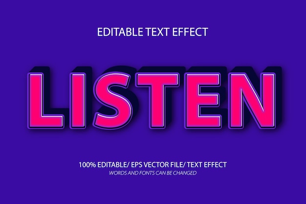 Listen editable text effect and editable text style