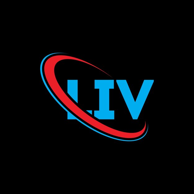 LIV logo LIV letter LIV letter logo design Initials LIV logo linked with circle and uppercase monogram logo LIV typography for technology business and real estate brand