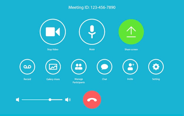 Live broadcast apps Screen interface and icons in social media application Video and Music app icons Vector illustration