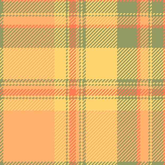 livingroom check plaid background girly tartan textile vector factory pattern texture fabric seamless in orange and amber colors