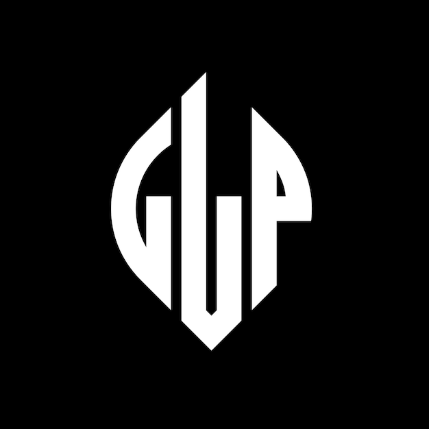 LLP circle letter logo design with circle and ellipse shape LLP ellipse letters with typographic style The three initials form a circle logo LLP Circle Emblem Abstract Monogram Letter Mark Vector