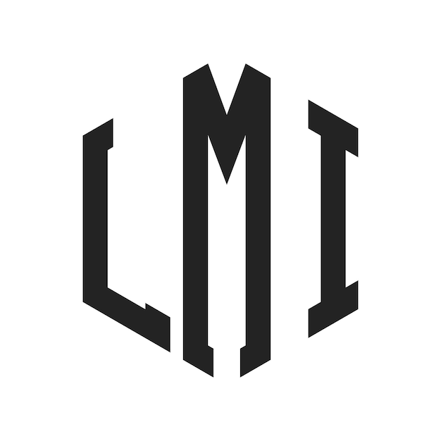LMI Logo Design Initial Letter LMI Monogram Logo using Hexagon shape