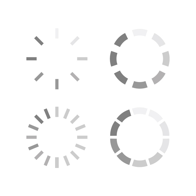 Load symbol icon isolated on white background Vector illustration