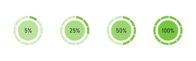 loading bar icon set