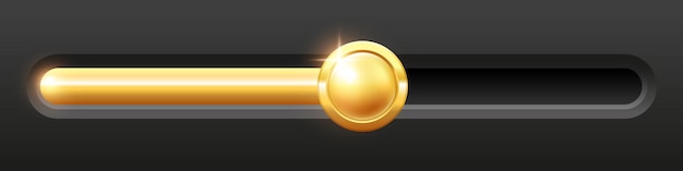 Loading bar or Slider bar Vector clipart