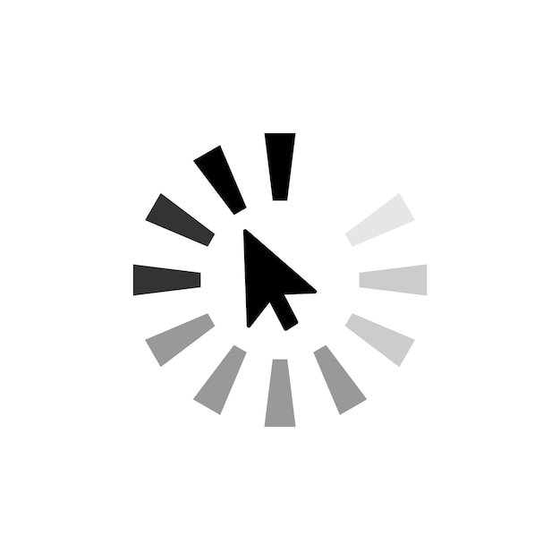 Loading cursor indicating a waiting or processing state