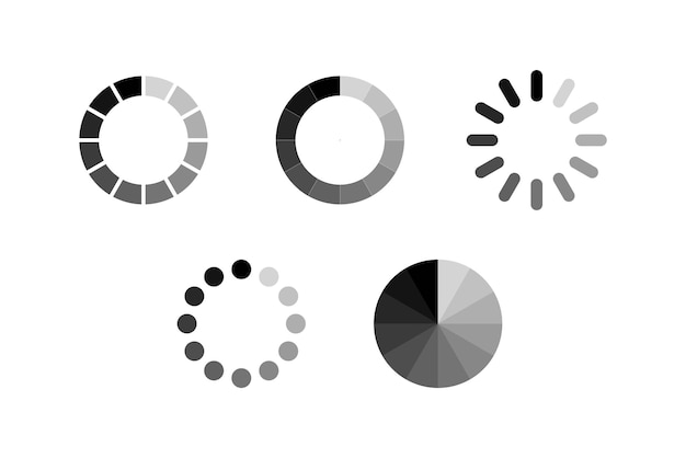 Loading icon set Load symbol Vector EPS 10