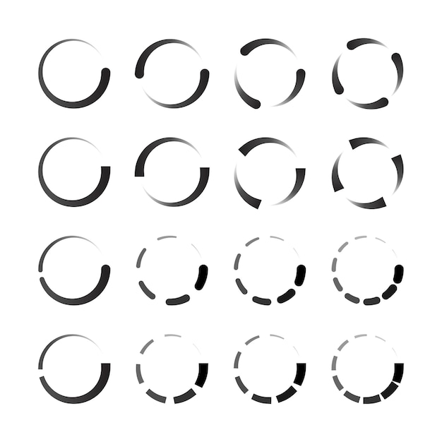 loading icon set progress bar to upload download process