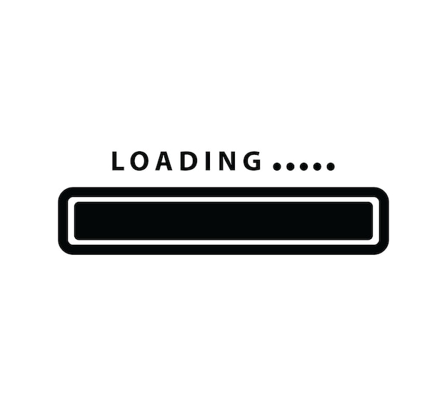 Loading icon vector illustration flat style