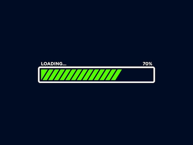 Loading Progress Bar Icon Vector Template