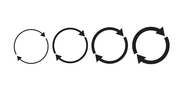 Loading status icons Round progress Bar buffer and load symbols set Preloader design elements Vector