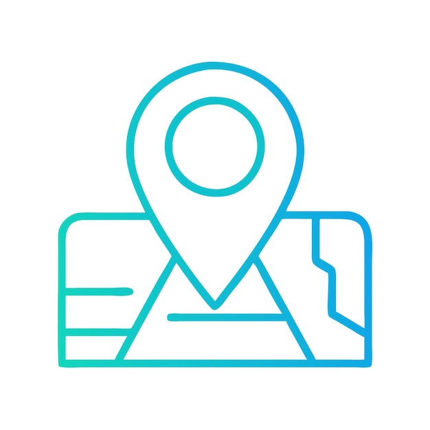 location icon style vector design illustration on white background