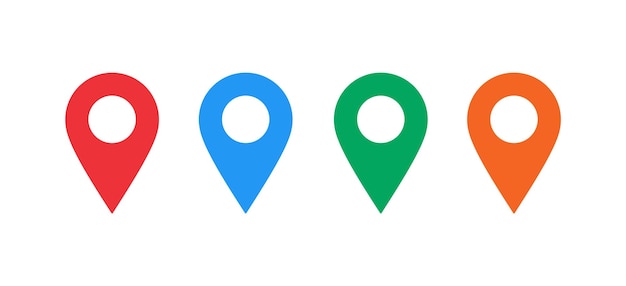 Location or map pin icon collection