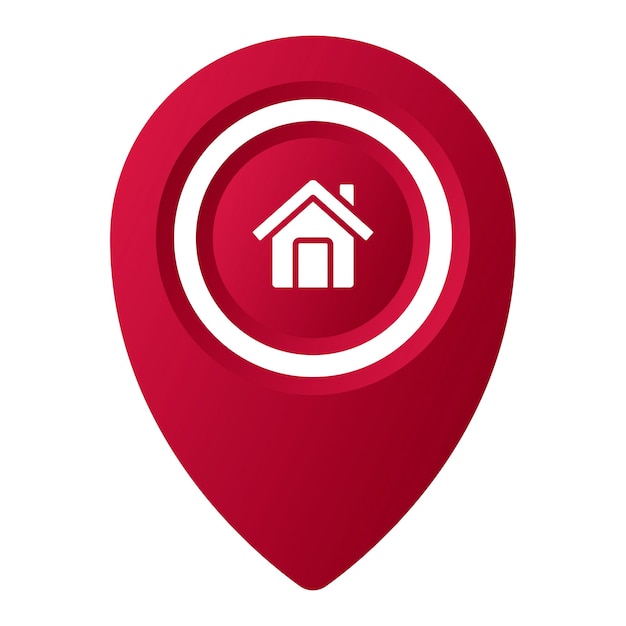 Location Pin Home Gradient Style