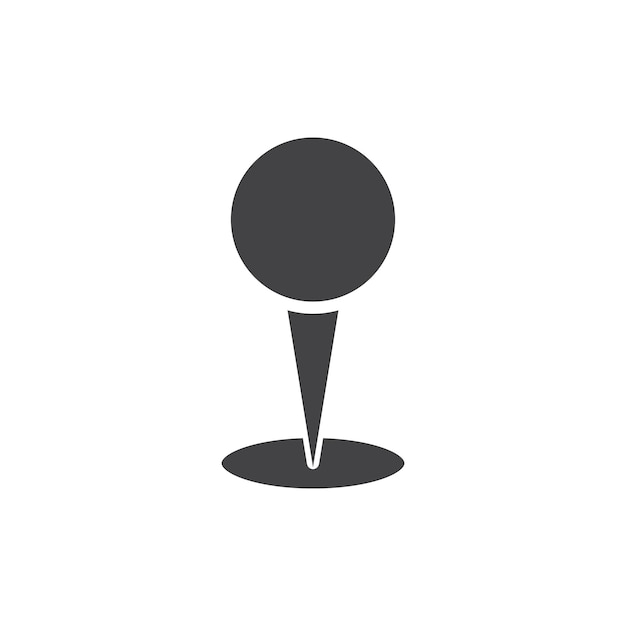 Location pin icon Symbol mark in filled style