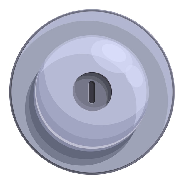 Lock door handle icon Cartoon of lock door handle vector icon for web design isolated on white background