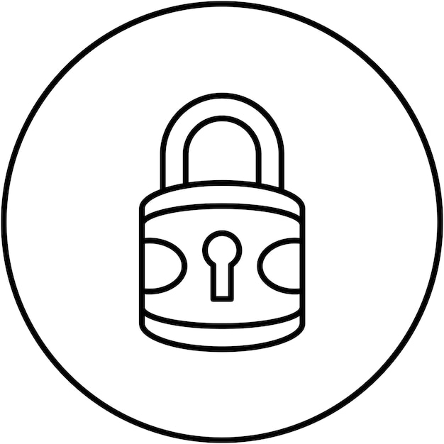 Lock icon vector image Can be used for Athletics