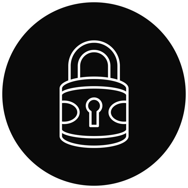 Lock icon vector image Can be used for Athletics